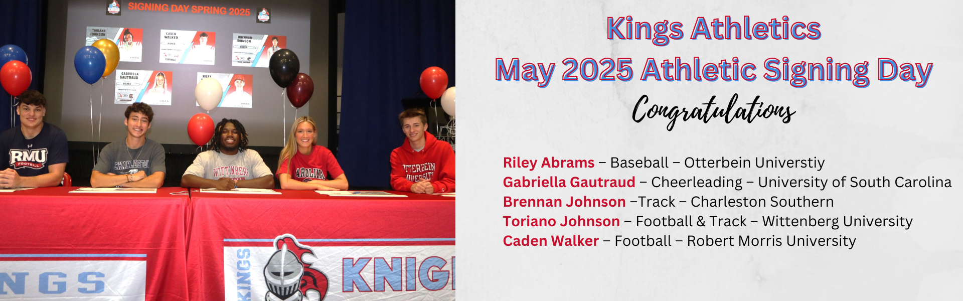 KHS Athletic Signing Ceremony features 5 student athletes